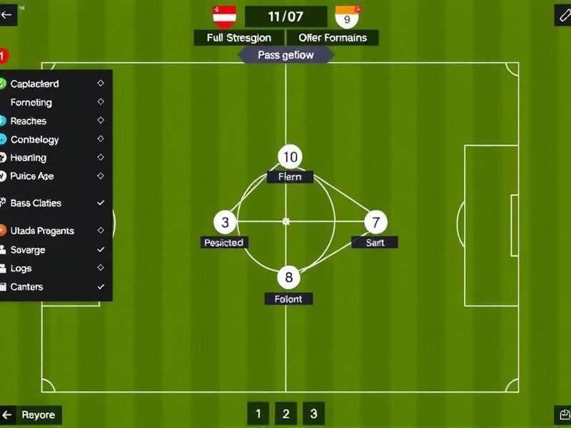 Pass Masters India - Master the art of Indian football tactics Pass Masters India tactical setup screen showing regional formation options